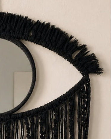 Evil Eye Mirror - Black