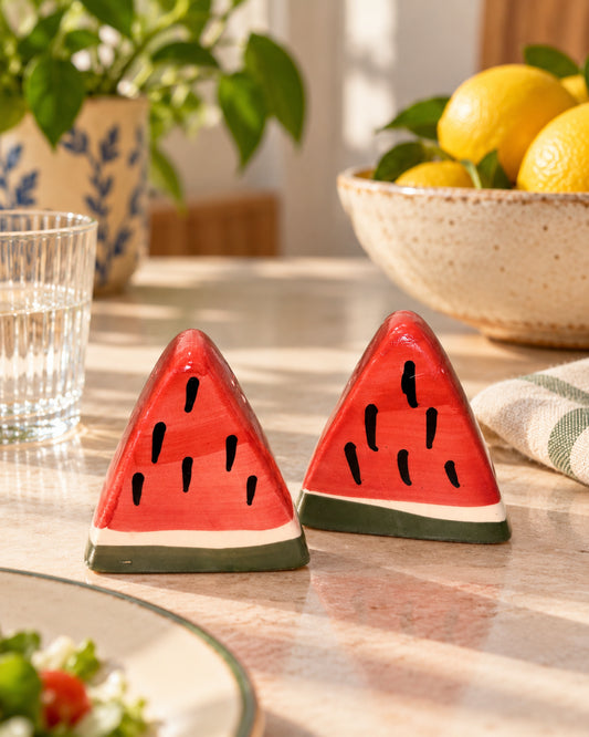 A Pinch of Summer- Watermelon Salt & Pepper Shaker Set