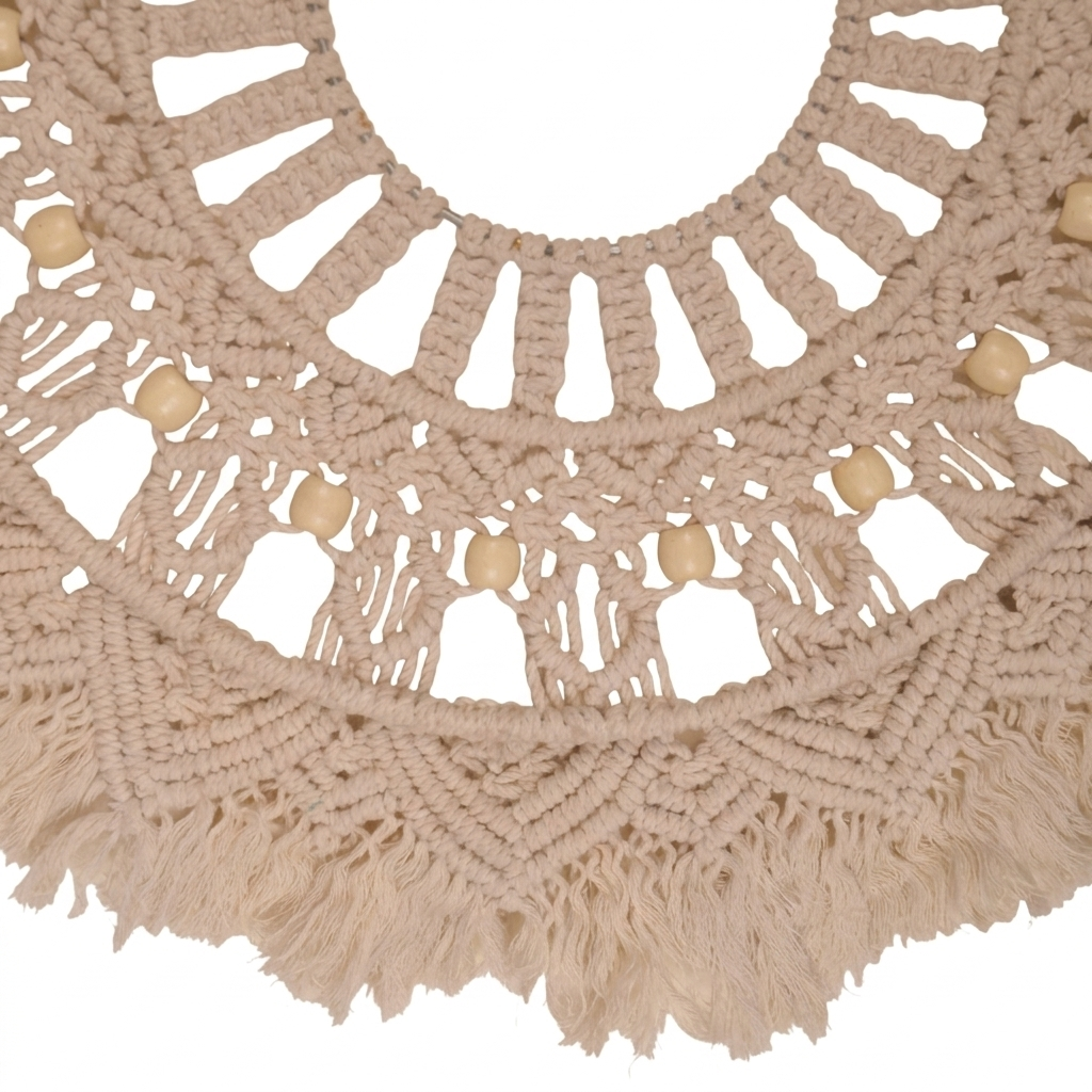 White Beaded Mandala