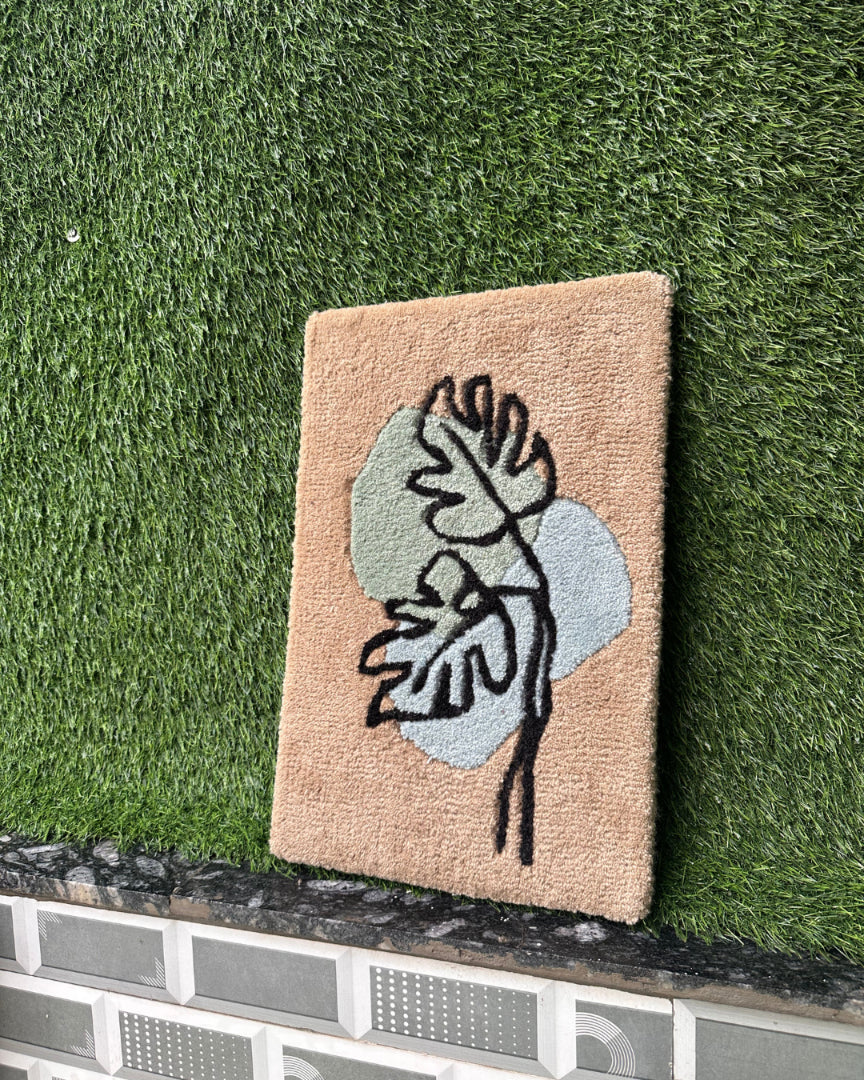 Leafy Tufted Wall Art
