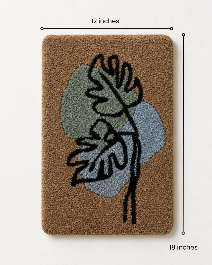 Leafy Tufted Wall Art