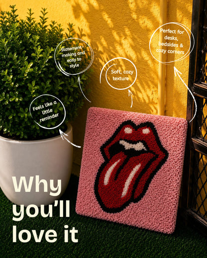 Rolling Stones Tufted Wall Art
