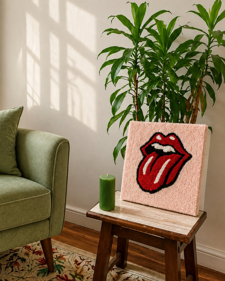 Rolling Stones Tufted Wall Art