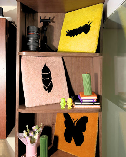 Butterfly Journey 3 Pieces Set - Tufted Wall Art