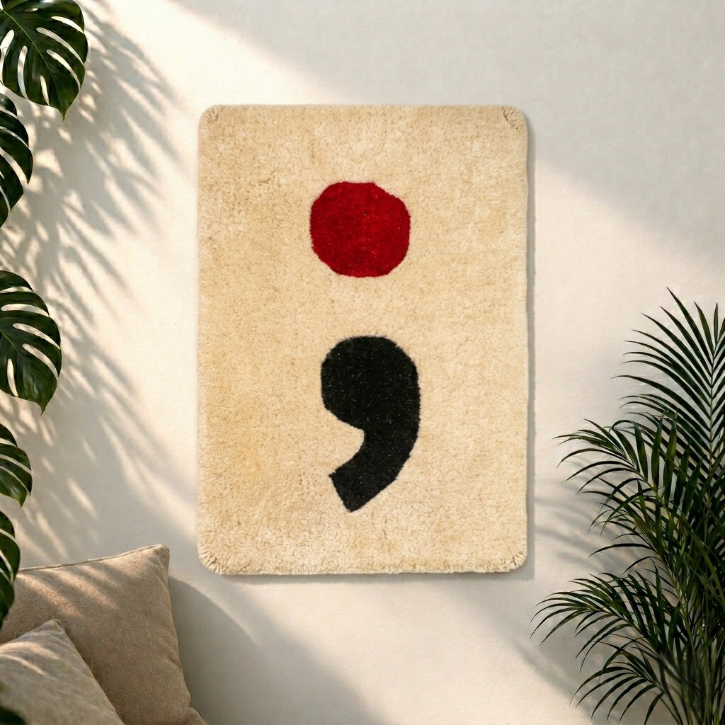 Semicolon Tufted Wall Art