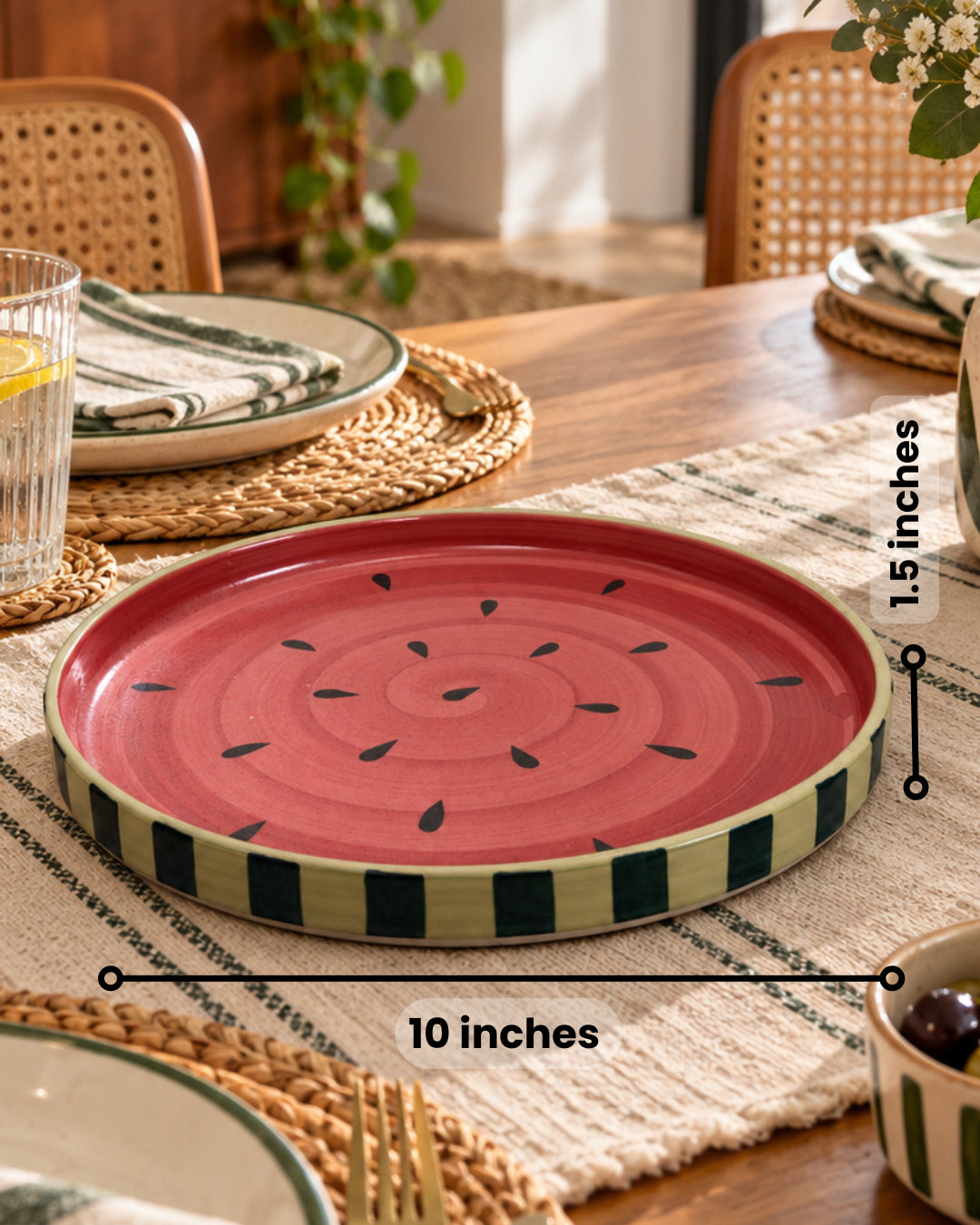 Watermelon Ceramic Platter