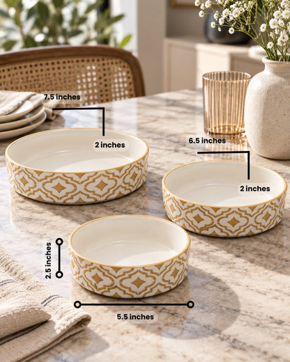 Set of 3 Salad Bowls- The Mosaic