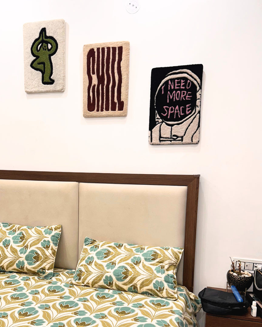 Keep Your Calm Tufted Wall Art