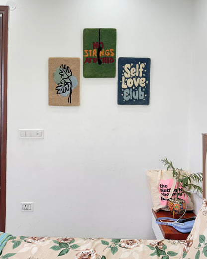 Leafy Tufted Wall Art