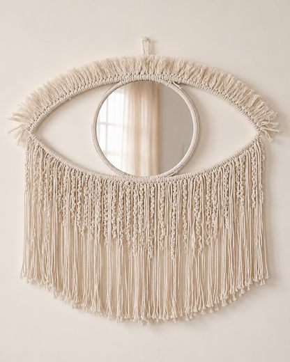 Evil Eye Mirror - White