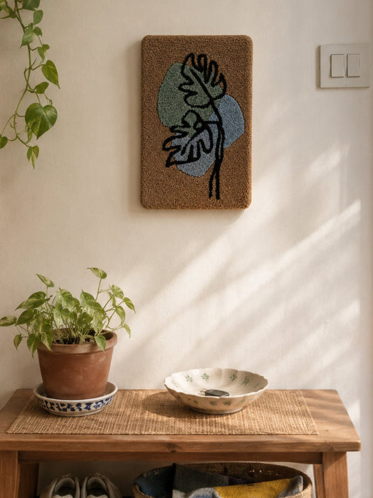 Leafy Tufted Wall Art