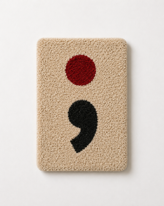 Semicolon Tufted Wall Art