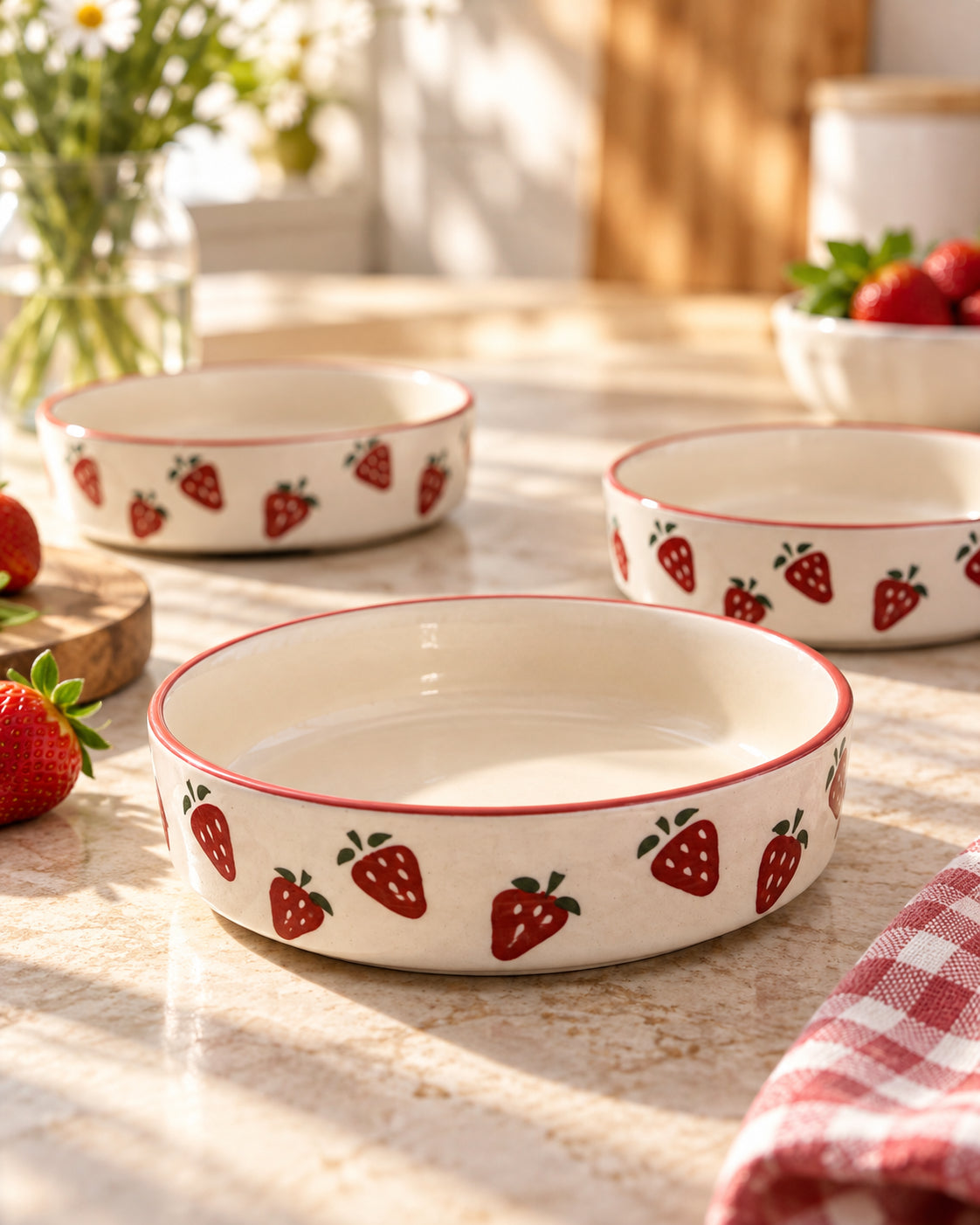 Set of 3 Salad Bowls- Berry Season