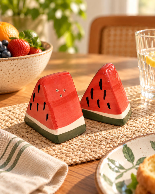 A Pinch of Summer- Watermelon Salt & Pepper Shaker Set