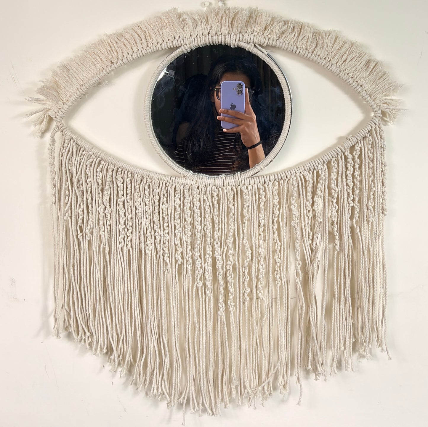 White Evil Eye Mirror