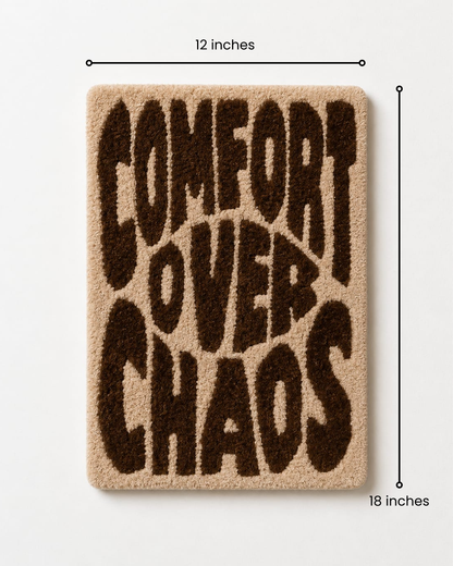 Comfort Over Chaos Tufted Wall Art