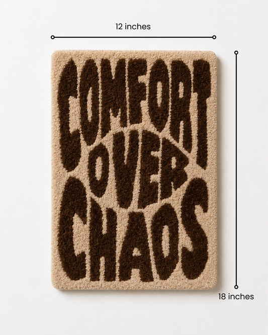 Comfort Over Chaos Tufted Wall Art