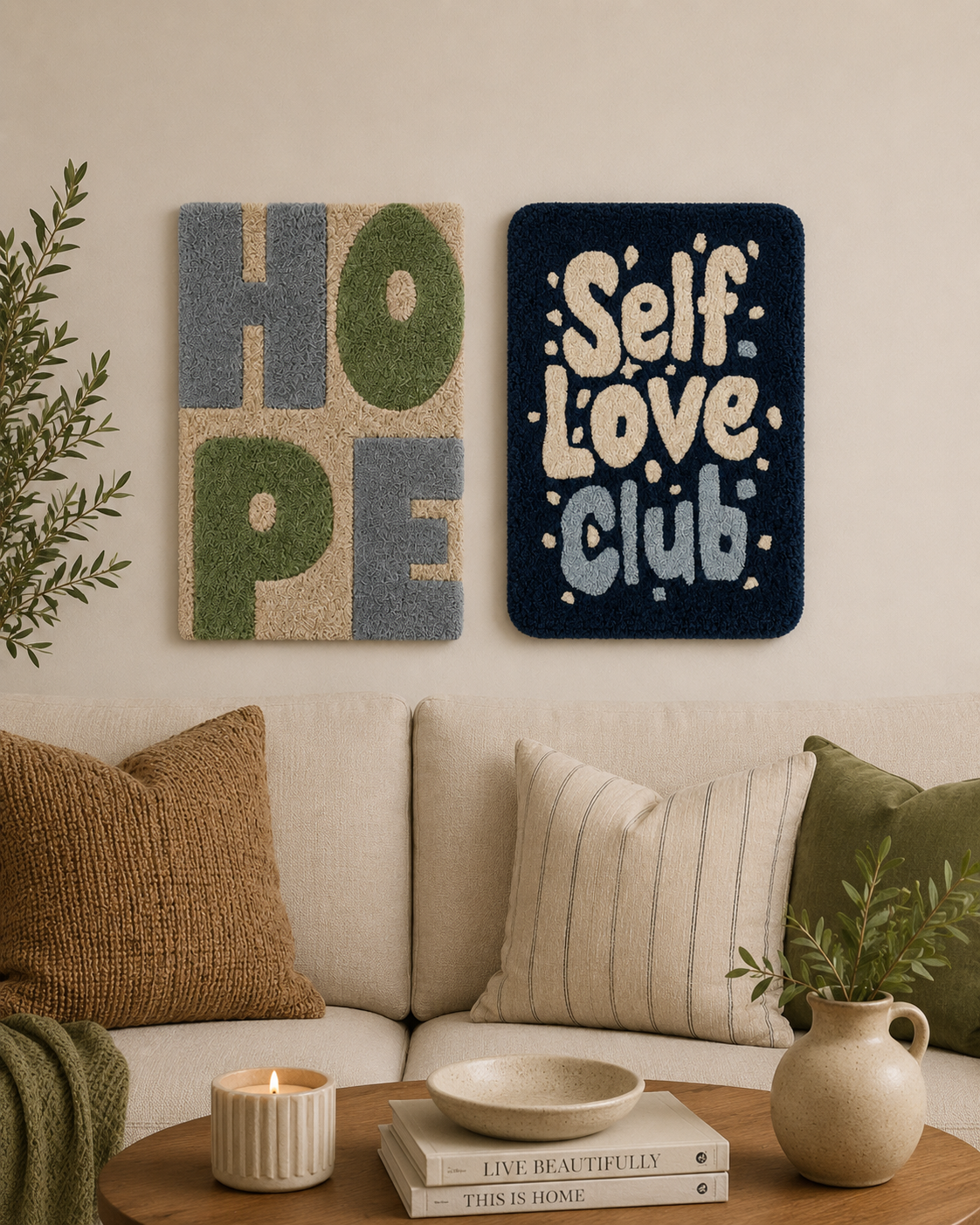 Self Love Club Tufted Wall Art