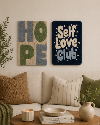 Self Love Club Tufted Wall Art