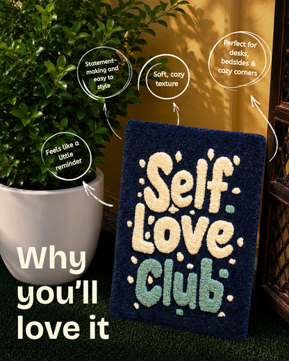 Self Love Club Tufted Wall Art