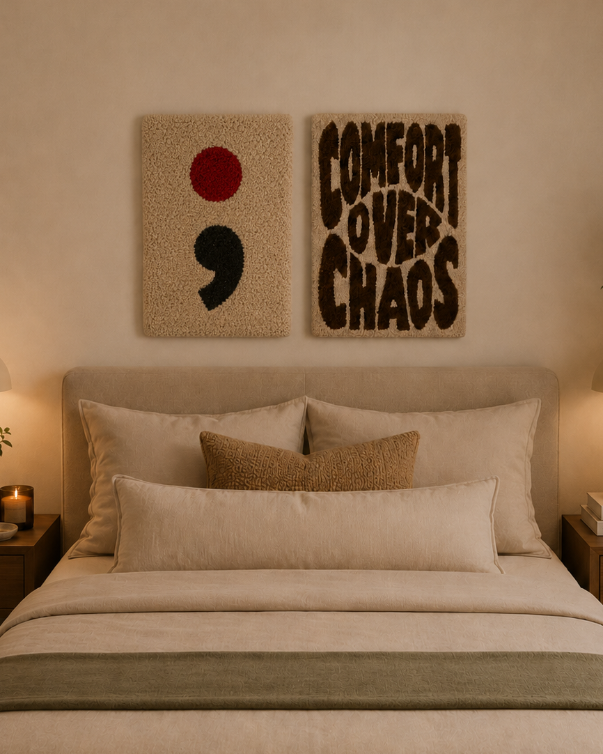 Semicolon Tufted Wall Art