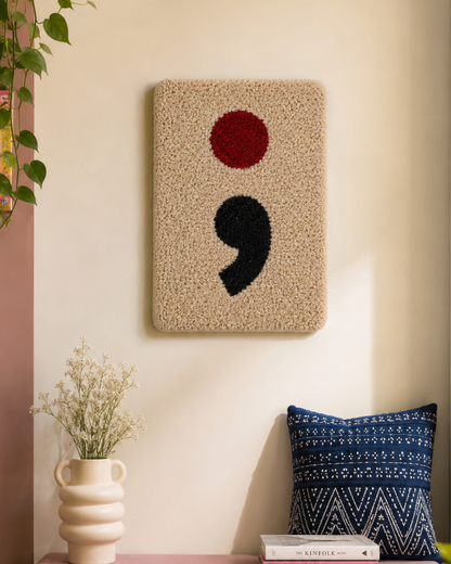 Semicolon Tufted Wall Art