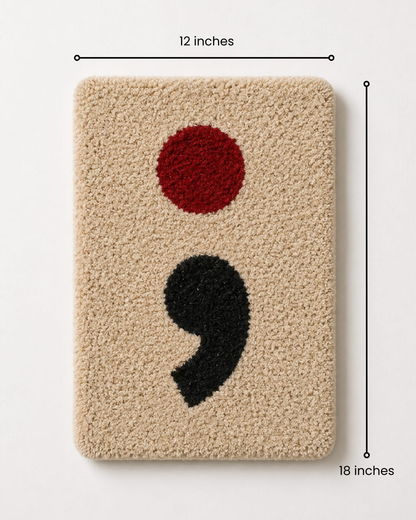 Semicolon Tufted Wall Art