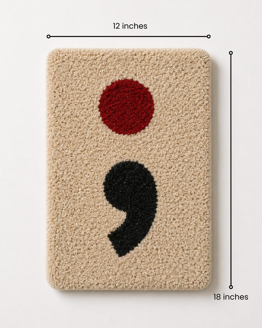 Semicolon Tufted Wall Art