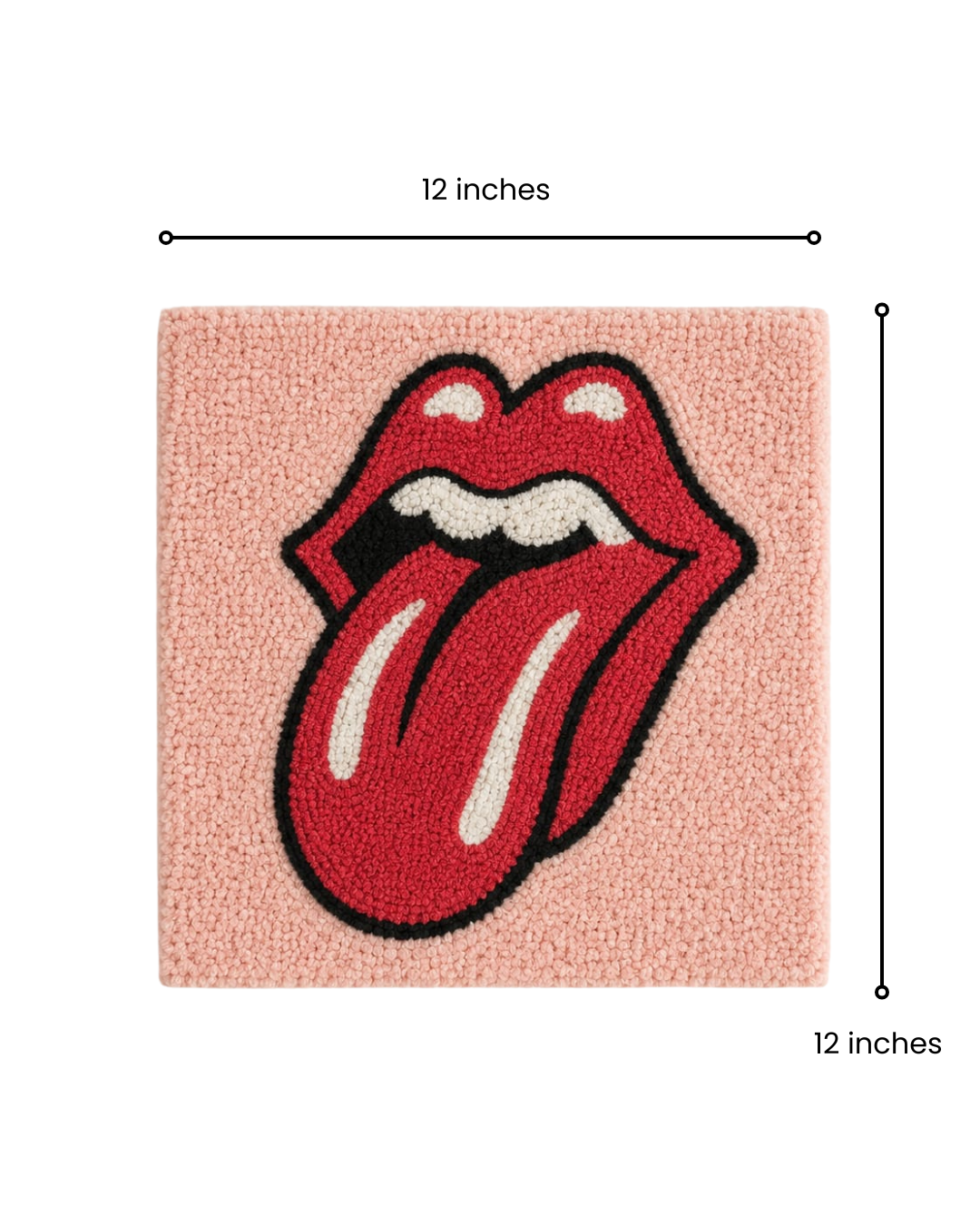 Rolling Stones Tufted Wall Art