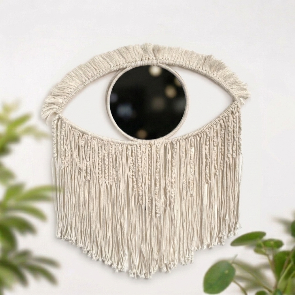 White Evil Eye Mirror